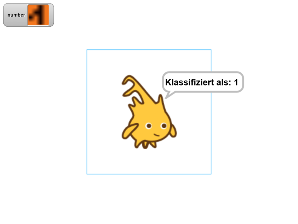 Eine Eins wird als 1 klassifiziert.