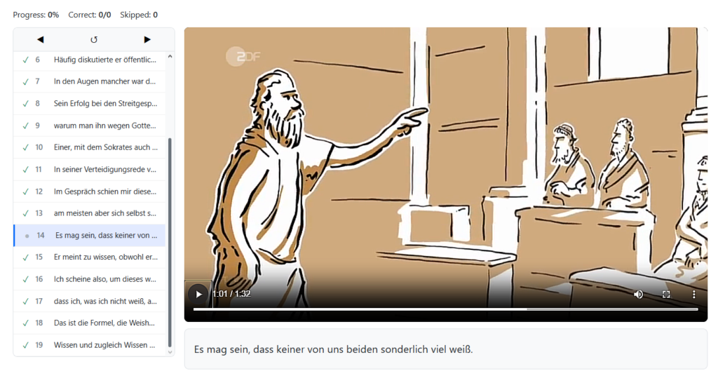 Eine Datenbankaktivität ersetzt das Plugin Hörgarten und bietet eine ähnliche Funktionalität.
